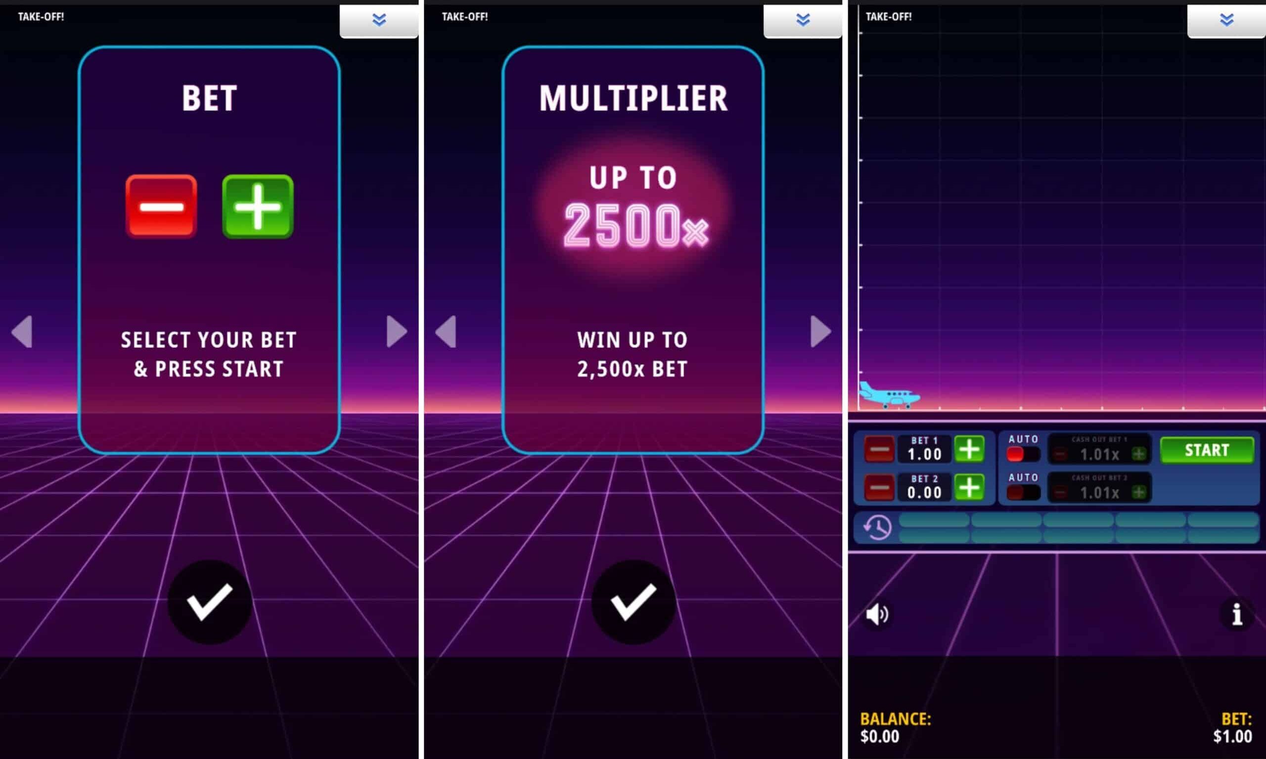 Take-Off! crash game at Hard Rock Bet Casino NJ